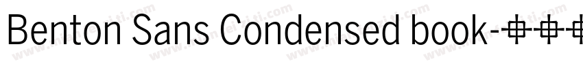 Benton Sans Condensed book字体转换